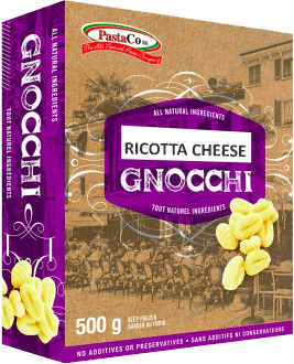 Gnocchi
Ricotta Cheese
12X500Gr