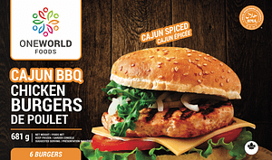 Cajun BBQ Chicken Burger
(6 Pcs.) 12 X 681Gr