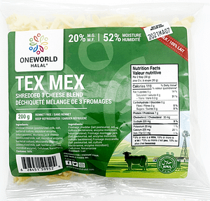 Shredded Tex Mex
Cheese 12 X 200Gr.