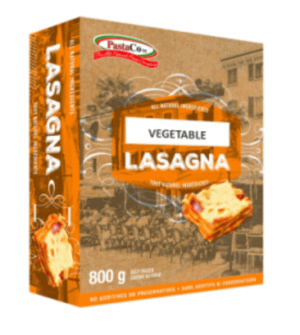 Lasagna
Vegetable
12X800Gr
