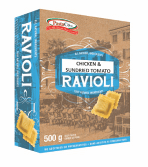 Ravioli
Chicken & Sundried Tomato
12X500Gr