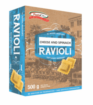 Ravioli
Cheese And Spinach
12X500Gr