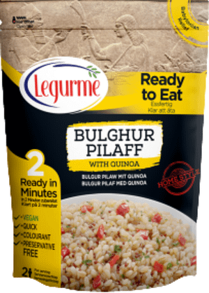 Ready to Eat Bulghur Pilaff
with Quinoa 12X250g