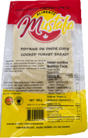Sliced Cooked Turkey Breast
24x180g