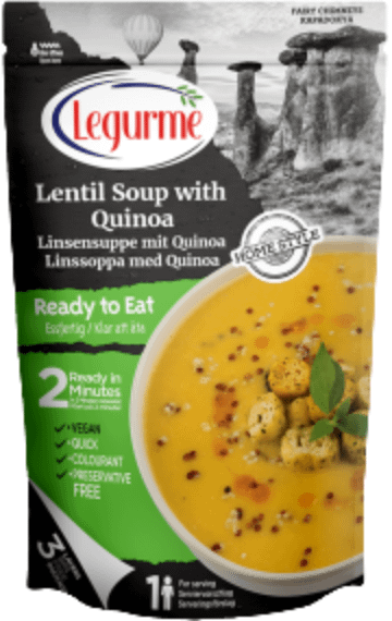 Ready to Eat Lentil with Quinoa
Soup 12X250g