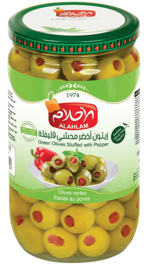 Pepper in Green Olives in Brine
(6 X 1300g)