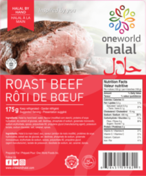 Slice Cold Cuts Roast Beef
12 X 175Gr.