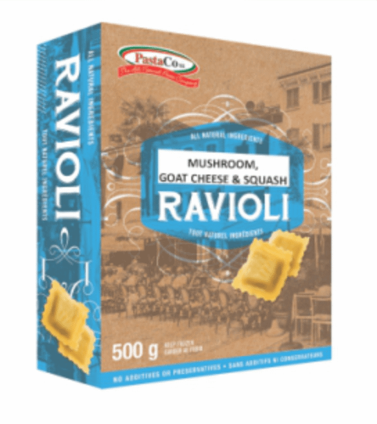 Ravioli
Mushroom, Goat Cheese
& Squash 12X500Gr