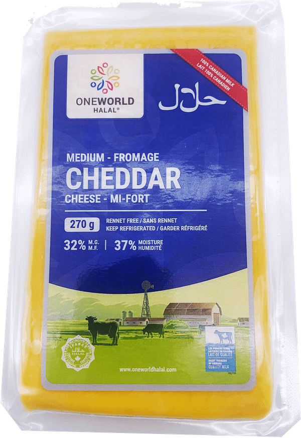 Block Medium Cheddar
Cheese 12 X 270Gr.